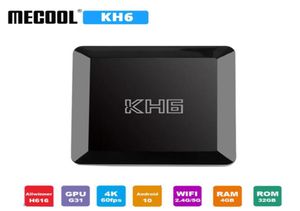 Mecool KH6 Android 10 TV Box 4 go RAM 32 go ROM Allwinner H616 24G 5G WiFi 4K Bluetooth décodeur intelligent vs m8s plus w6360560