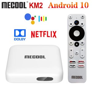 MECOOL KM2 Amlogic S905X2 Quad-core Android 10 TV BOX DDR4 2GB 8GB SPDIF Google Certified Support Netflix 4K Media Player