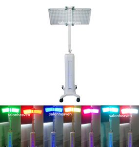 Lámpara LED médica PDT Terapia de fotones con luz LED con siete colores Terapia de bioluz LED PDT Rejuvenecimiento de la piel Blanqueamiento de la piel Máquina de spa