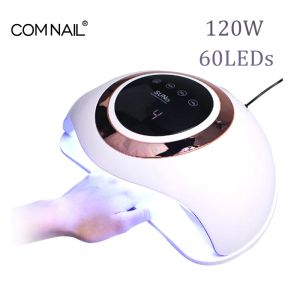 Medicina 120W Selector de uñas de alta potencia para cura de manicura Todos los geles 60led Handes dobles Secado de lámpara de uñas Secado Use equipo de arte de uñas