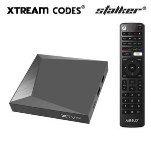 MEELO plus XTV Pro Stalker Smart TV Box Android 9.0 AMLOGIC S905X3 CODES XTREAM Set Top Box 4K 2G 16G Dual Band 5G WiFi BT Media Player
