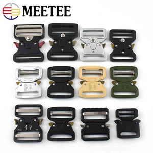 Meetee Metal Quick Side Release Buckles for Webbing Tactical Belt Safety Strong Hooks Clips Diy Outdoor Luggage Accessories