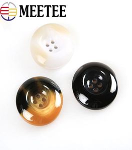 Botones de resina de plástico Meetee 4 agujeros para suéter burbuja de viento hebillas de bricolaje accesorios de ropa de artesanía de costura c3265898790