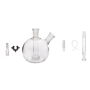 Mega Globe Pipe à eau en verre Bong Whip Embouchure Kit 6 en 1 80mm Diamètre 14mm Femelle