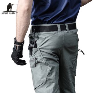 Pantalones militares de marca Mege, ropa táctica urbana para hombres, pantalones de combate con múltiples bolsillos, pantalones casuales únicos, tela Ripstop