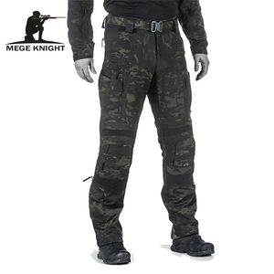 Mege Pantalon Tactique Camouflage Militaire Cargo Combat Pantalon Large Jambe Vêtements De Travail pantalon tactico hombre pantaln trabajo 210715