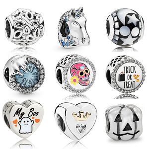 Memnon Jewelry 925 Sterling Silver Celestial Mosaic Charm Classic Butterfiy Garden Charms Horse Winter Crystal Bead Heart Beads Fit Pandora Style Pulseras Diy
