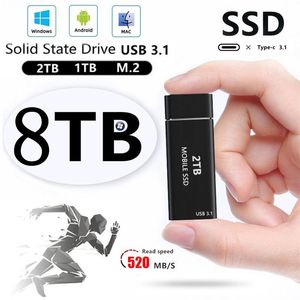 Memory Card Readers 4TB 2TB SSD External Moblie Hard Drive Portable High Speed Disk For Desktop Mobile Laptop Computer Storage StickMemory