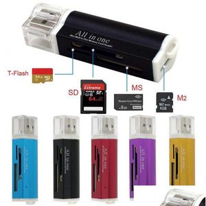 Lecteurs de cartes mémoire dans un lecteur MTI USB 2.0 USB pour micro SD / TF M2 MMC SDHC MS DHS DROP DIVRIRATION ORDINATEURS Networking Acce Dhsee