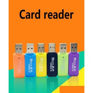 Lecteurs de cartes mémoire Lecteur de téléphone portable polyvalent haute vitesse USB 20 Adaptateur Micro SD 4 Go 8 Go 16 Go 32 Go 64 Go TF Card6333129 Drop Deliv Dhwmb