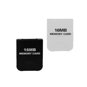 Tarjetas de memoria Controladores duros 16 MB Tarjeta GC de juego blanco y negro para Ngc Gamecube Wii Sistema de consola Almacenamiento de alta velocidad Envío rápido Drop Deli Dhpop