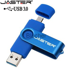 Tarjetas de memoria USB Stick JASTER USB 30 OTG USB Flash Drive pendrive para Android Smart Phone 64GB 32GB 16GB 8GB Metal OTG USB memory stick envío gratis x0720