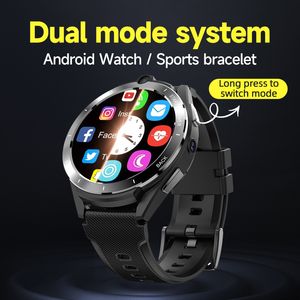 Mémoire Grande montre intelligente 128 Go 4G LTE Smart Watch avec Android 11 Men Smartwatch Dual Chip HD Camera Support 4G SIM CARD GPS WiFi