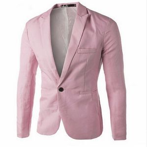 Ropa de hombre Blazer Hombre Un botón Blazer Hombre Slim Fit Traje Homme Traje Chaqueta Chaqueta masculina Talla M-3XL