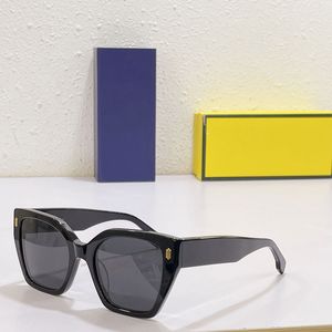 Hommes et femmes lunettes de soleil FOA214V classique mode ombre UV rétro plaque épaisse support plein cadre lunettes aléatoire boîte