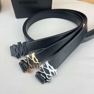 2J01 Ceinture de mode pour hommes femmes ceintures de créateurs de luxe AM lettre boucle véritable AmiRis amIrs ceinture en cuir hommes classique robe formelle jean AM2 largeur de la ceinture 4.0Cm