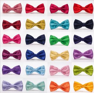 Hombres Pajarita Color liso bowknot Corbata formal Hombre Color sólido mixto Mariposa Fiesta de bodas Moda Negocios Weddinga Arcos Corbatas wmq936