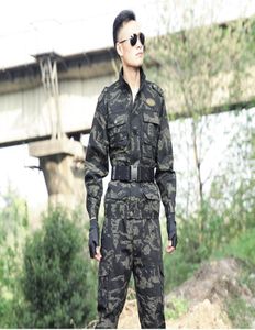 Hombres Camuflage Uniforme Ejército Equipo Táctico Combate Set Airsoft Pantalones Pantalones Camiseta Corta de caza Jaqueta táctica Set1162398