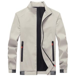 Jaqueta casual masculina moda zíper fino ajuste casacos masculino tendência marca gola jakets outono primavera casaco M-5XL