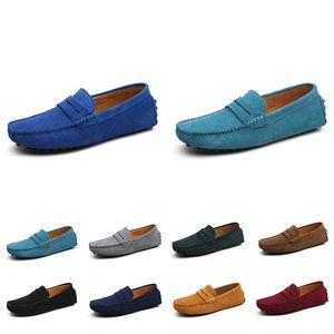 zapatos casuales de los hombres triple negro azul marino marrón vino rojo topo verde océano azul Borgoña zapatillas de deporte para hombre trotar al aire libre caminar quince