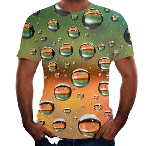 Hommes Vêtements Polo Tee shirt Grand 3D Impression surdimensionnée Drop d'eau courte à manches longues Plus Taille T-shirts Personnalisé