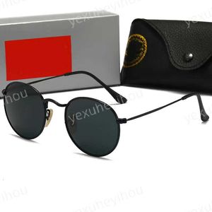 Hommes Clubmasters Lunettes de soleil Classique Rayes Bans Marque Rétro Femmes Luxe Designer Lunettes Métal Cadre Designers Lunettes de soleil Femme 3447 avec boîte A3