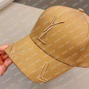 Gorras de béisbol de diseñador para hombre, gorra de béisbol Y con bordado de letras, gorra de marca para mujer, sombreros informales de verano, sombreros ajustables para hombre, sombreros Fedora