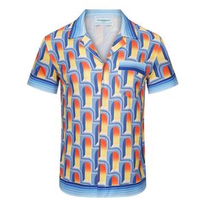 Chemise de créateur pour hommes chemises Casablanca pour hommes imprimer couple de vacances de mode impression T-shirt de créateur plage chemise à manches courtes décontractée XXL XXXL