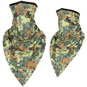 Hombres Máscaras de media cara Army Tactical Magic sacrves Bandana Neck Gaiter Sports Hoods Máscara Military Camo Triangle airsoft Bufanda Pesca Ciclismo Running Bandana Turban