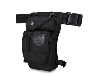 Sac de jambe Hip Hop pour hommes, sac banane imperméable en Nylon pour Moto Biker, sacs de taille tactiques multifonctionnels, sac de ceinture, poche de voyage