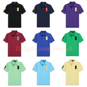 Men Polos Big Horse Polos Broidered Matchs T-shirts décontractés T-shirts beaux Polo Fashion Polo Multi Color Solid Classic T-Shirts Polo Chemise Designer Polos Brand