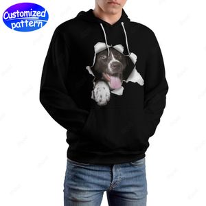 Designer Hommes Sweats à capuche Sweatshirts Black Dog Hip-Hop Rock Casquettes à motifs personnalisées Casual Athleisure Sports Outdoor Sweat à capuche en gros Hommes Vêtements grande taille S-5XL