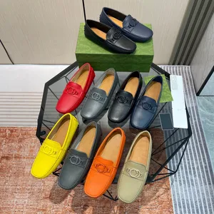 Mocassins pour hommes Meilleure qualité Marque Desingner Chaussures décontractées Haute qualité Robe en cuir véritable Styles de mode Oxford Appartements Loisirs Hommes Chaussures de conduite Classiques