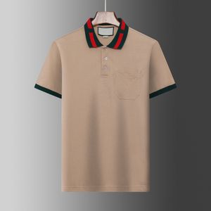 Hombres Polo Verano Algodón Diseñador Carta Imprimir Polos para hombre Mangas cortas Moda Trabajo Golf Casual Bordado High Street Trend Top Polo Camisetas