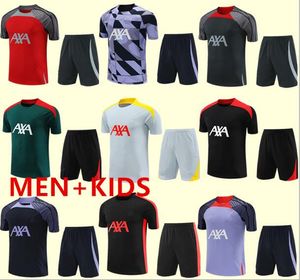 24 25 football tracksuit jerseys kit 23 24 MEN KIDS SHORTS SLEEVES training suit soccer tracksuits survetement foot chandal futbol sportswear