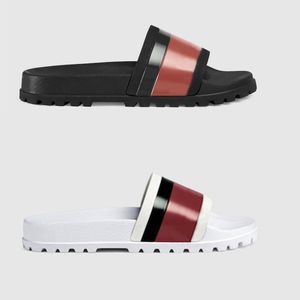 Mujeres Hombres Sandalias de goma Sandalias de diseñador Zapatilla de alta calidad Causal antideslizante Diapositivas Verano Huaraches Chanclas Zapatillas con CAJA NO10