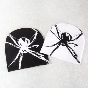 Gorros de punto para hombre y mujer, gorro nuevo de abrigo para otoño e invierno, gorro Unisex de lana de araña para Halloween