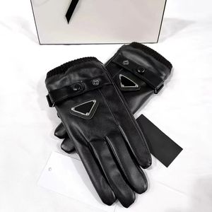 mens and womens leather gloves designer fashion brand mittens five fingers 2 styles