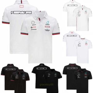 Nouveaux T-shirts pour hommes et femmes Formula One F1 Polo Vêtements Top Team Racing Séchage rapide à manches courtes Uniforme d'équipe d'été Vêtements de travail Ojz9