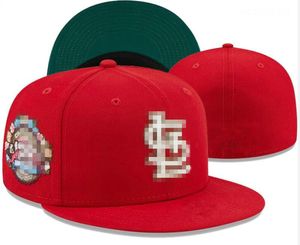 Chapeaux de baseball Cardinal pour hommes, taille ajustée, chapeaux Snapback classiques SOX Royal Hip Hop, casquettes de Sport, chapeau gris Stitch Heart 