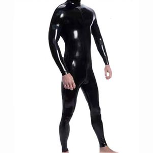 Body Shapers pour hommes 4pcs / Set Wetlook PVC Hommes Body Fitness Vêtements Bodybuilding Vêtements Body Shaper Full Coat Zentai Collants Catsuit Shapewear 230606