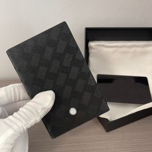 Titular de la tarjeta de visita para hombre Cartera de diseñador Titular de la tarjeta de crédito Monedero Cartera pequeña de moda de cuero superior Bolso de mano con bolsillo para monedas para mujer Monederos Viene con caja para bolsa antipolvo