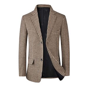 Business pour hommes décontractés Blazer Blazer Printemps Autumn Style coréen Suisse mince veste Brown Camel Gris White Coat Robe de mariée