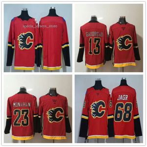 Hombres Calgary Flames Fanatics Branded Home Breakaway Jersey 13 Johnny Gaudreau 23 Sean Monahan 68 Jaromir Jagr Jerseys 9552 2092 5948