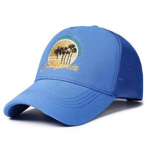 Casquette pour hommes Style hawaïen Designer chapeau de balle en plein air vacances Sports cocotier broderie taille réglable casquette de conducteur de camion