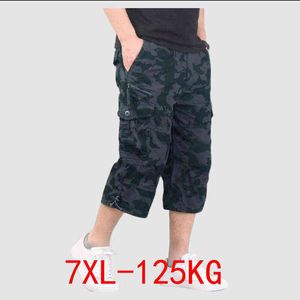 Shorts cargo décontractés pour hommes multi-poches en coton culottes chaudes pantalons capri shorts militaires tactiques pantalons courts 7XL G0104