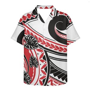 Chemises décontractées pour hommes Mode d'été Convient au tourisme Lâche Manches courtes Col V Tatouage Imprimer Vêtements de créateurs pour hommes