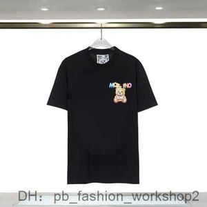 Camisas casuales para hombres Camisas Moschino Diseñador para mujer Moschinos Camiseta Marcas italianas Camisetas Oso de dibujos animados redondo para ocio al aire libre 6 4O88