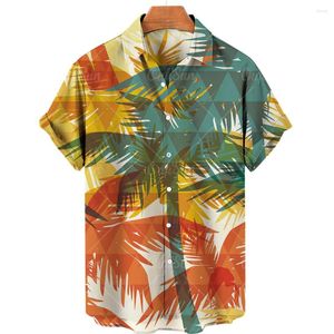 Chemises décontractées pour hommes, chemise d'été à fleurs hawaïennes, impression de mode coréenne, manches courtes, taille plus, vêtements importés floraux
