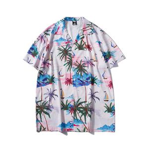 Chemises décontractées pour hommes Été vente chaude nouveaux hommes Vintage plage chemise mode cocotier imprimé Hawaiana chemises à manches courtes hommes surdimensionné décontracté hauts Z0224